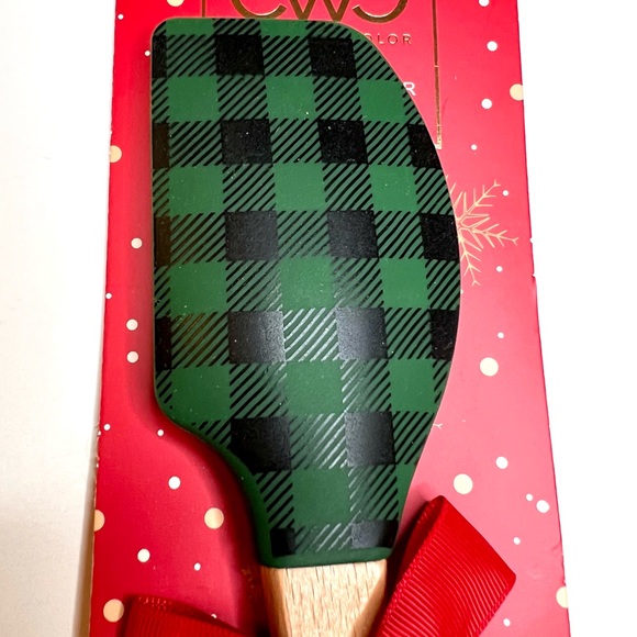 Christmas Green Black Plaid Silicone Spatula + Xmas Tree Cookie Cutter Green - Picture 8 of 8